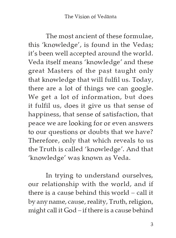 The Vision of Vedanta