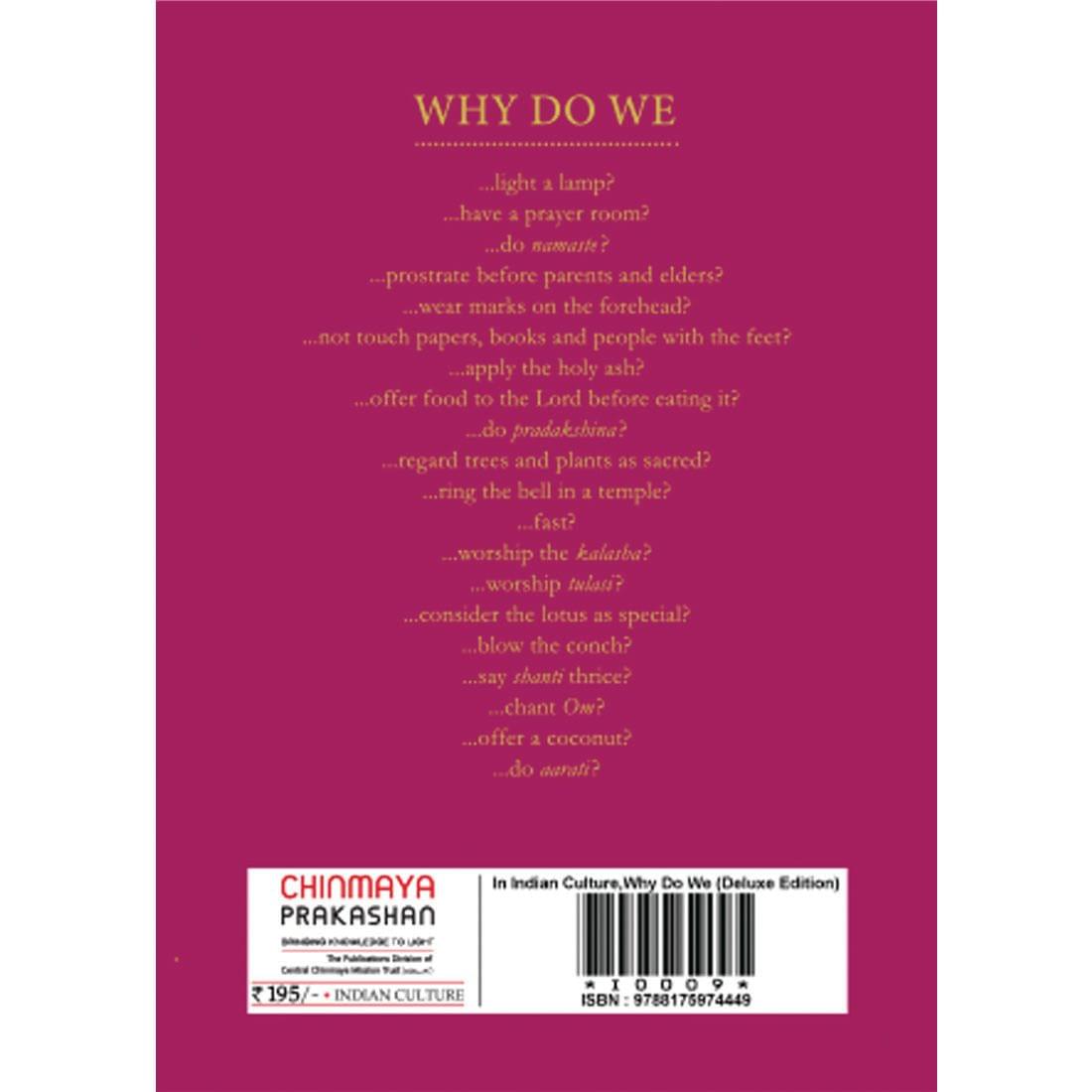 In Indian Culture, Why Do We [Deluxe Edition]