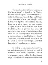 The Vision of Vedanta